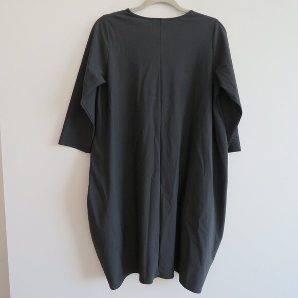 JASON Portofino Pocket Tunic Top in Dark Gray Lagenlook Minimalist - Size S - Picture 13 of 16